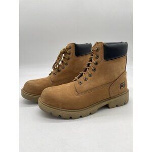 Timberland Pro Sawhorse 92628 Comp Safety Toe Work Boots Wheat Nubuck Men Sz 8 W